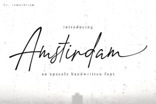 Amstirdam Font: A Script That Elevates Your Editorial Design
