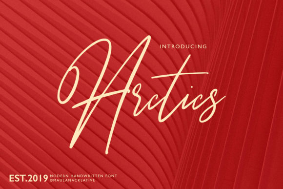 Arctics: A Script Font with a Modern Edge