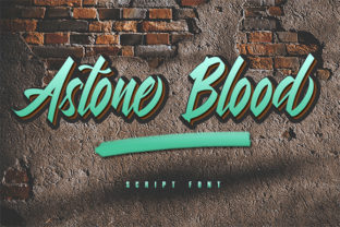 Astone Blood: A Fresh Handwritten Typeface for Urban Branding