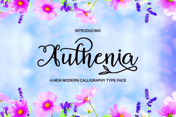 Authenia: A Sweet Script Font for Makers and Creative Shops