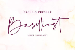 Baselliost Font: A Bold Script for Beautiful Craft Projects