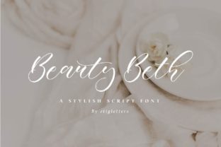 Beauty Beth Font: A Stylish Script for Craft and Commercial Projects