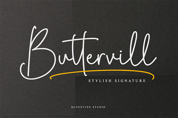 Buttervill: A Script Font That Adds Personality to Web Design