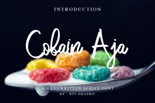 Cobain Aja: The Script Font That Elevates Editorial Design