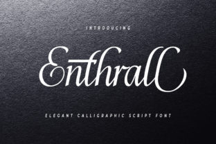 Enthrall Typeface: A Sophisticated Script Font for Campaign Creativity