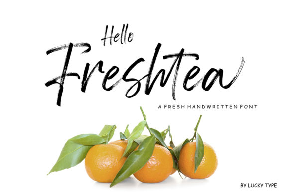 Hello Freshtea: A Fresh Script Font for Editorial Design
