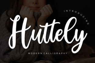 Huttely: A Modern Script Typeface for Editorial Elegance