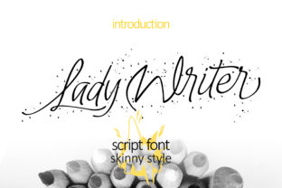 Lady Writer Skinny: A Stylish Typeface for Strong Branding