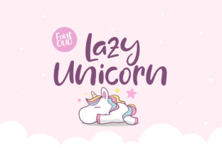 Lazy Unicorn: A Bold Script Font for Creative Makers