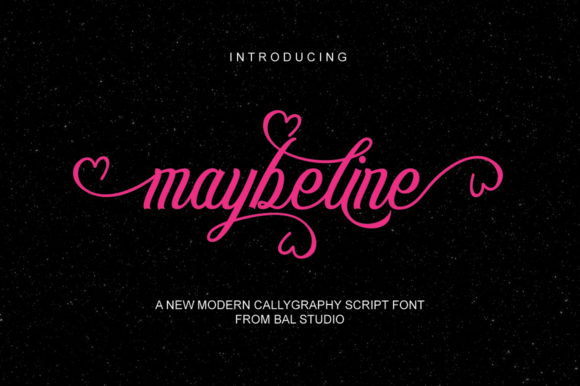 Maybeline Font: Elevate Your Campaigns with Bold Script Typography