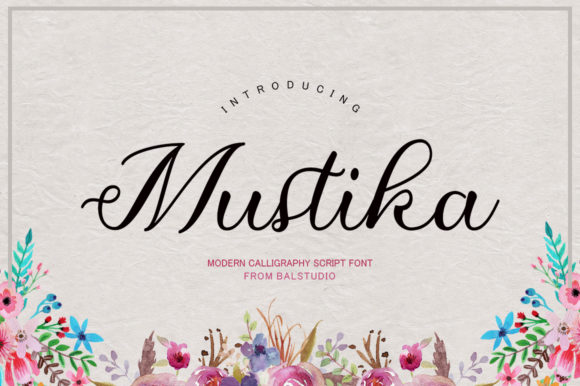 Mustika: A Script Font for Editorial Elegance