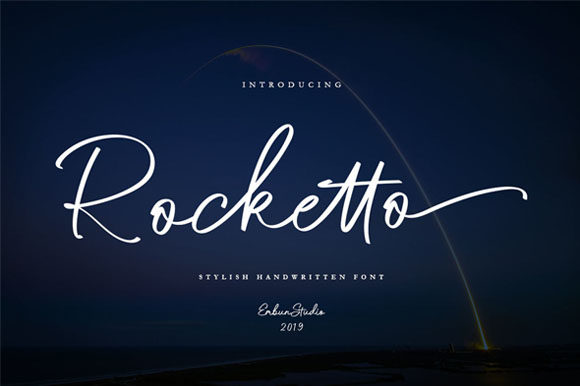 Rocketto: A Stylish Script Font for Editorial Design
