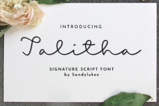 Talitha Font: A Romantic Typeface for Craft Creations