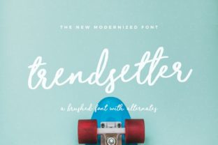 Trendsetter Font: A Modern Handwritten Typeface for Crafters and Creators