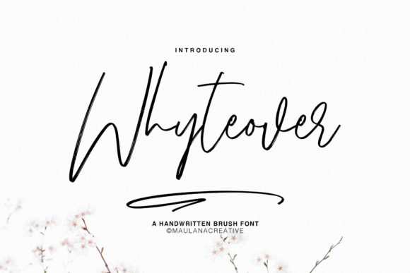 Whyteover: A Beautiful Script Font for Creative Makers